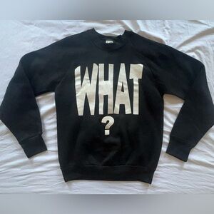 Stone Cold Steve Austin What? Black Medium Sweatshirt Vintage